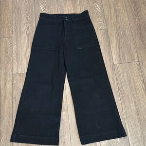 Joe's Jeans Black Flare Wide-Leg Pants